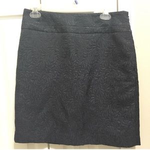 Ann Taylor Charcoal Brocade Pencil Skirt, Size 6